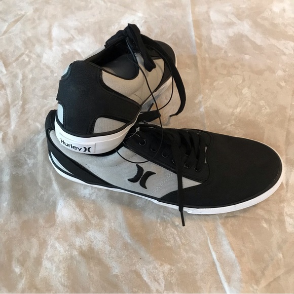 NWT HURLEY Mens Sneakers. Kayolace Black and Gray Canvas. Sz 11. No box! - Picture 5 of 8